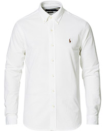  Knit Oxford Shirt White