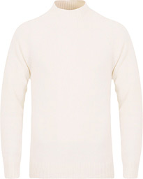  Lambswool Funnel Neck Ice White