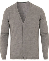  Lyon True Merino Cardigan Grey Melange