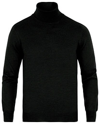  Merino Fashion Fit Rollneck Black