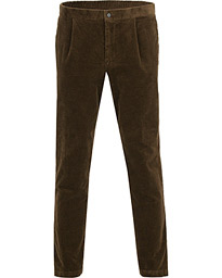  Denver Single Pleated Trousers Brown