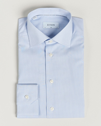  Slim Fit Poplin Thin Stripe Shirt Blue/White