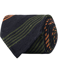  Woven Jaqtang Stripe 8 cm Tie Navy