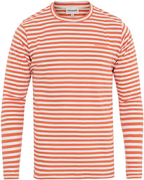  James Logo Stripe Long Sleeve Tee Burned Red