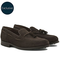  MTO Temple Dainite Loafer Dark Brown Suede