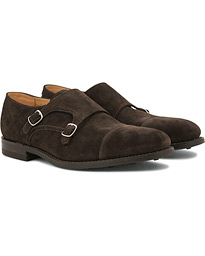  MTO Cannon Dainite Monkstrap Dark Brown Suede