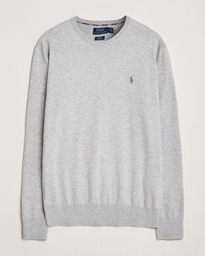  Pima Cotton Crew Neck Pullover Andover Heather