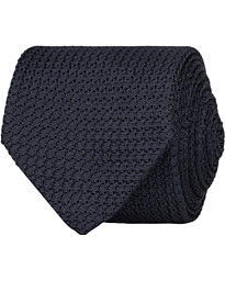  Silk/Grenadine 8 cm Tie Navy