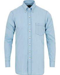  Slim Fit Denim Pocket Shirt Light Washed