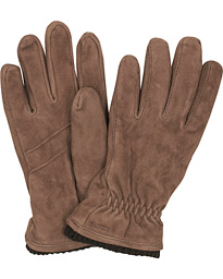  Nathan Goat Suede Prima Loft Glove Brown