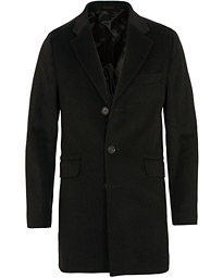  Saks Wool/Cashmere Coat Black