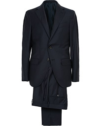  Aida Classic Super 130's Wool Suit Navy