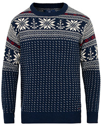  Holiday FairIsle Crew Neck Evening Blue