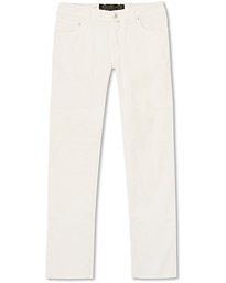  5-Pocket Gabardine Trousers Off White