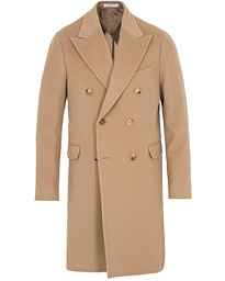  K Jacket Double Breasted Wool Coat Beige