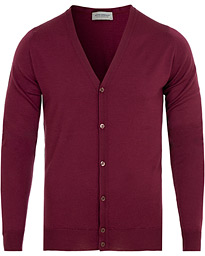  Petworth Merino Cardigan Bordeaux