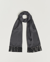  Silk Polka Dot Scarf Black