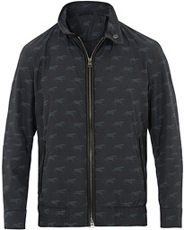  Printed Jaguar Bomber Dark Blue