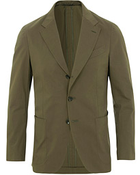  Cotton Stretch Blazer Olive Green