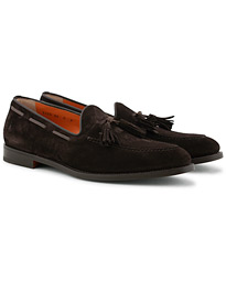  Wilson Tassel Loafer Dark Brown Suede