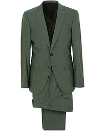 BOSS Huge/Genius Stretch Wool Suit Green