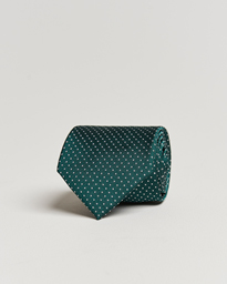 Micro Dot Classic Tie 8 cm Green/White