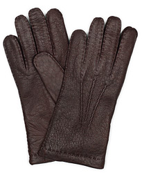  Peccary Handsewn Cashmere Glove Bordeaux