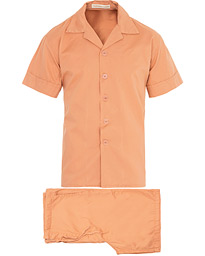  Washed Cotton Pyjama Short Set Smoky Pink