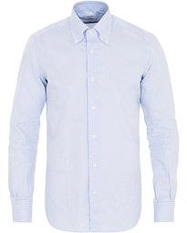  Soft Oxford Button Down Striped Shirt Light Blue