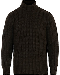 BOSS Barnnet Alpaca Wool Blend Rollneck Ganache Brown