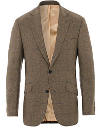  Edward Tweed Windowpane Blazer Brown