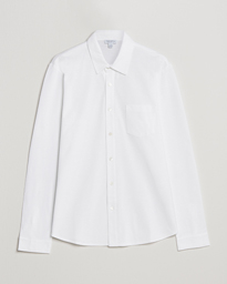  Long Sleeve Pique Shirt White