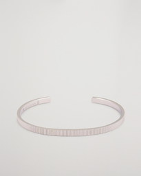  Ribbed Cuff Polished Steel