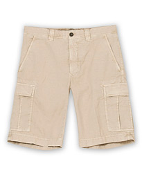  Cotton Cargo Shorts Beige