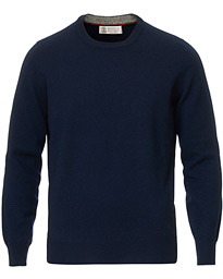  2 Ply Cashmere Pullover Navy