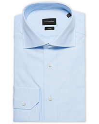  Slim Fit Check Dress Shirt Light Blue