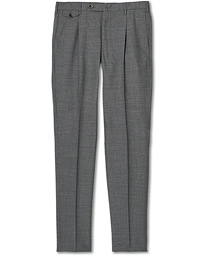  Gentleman Fit Wool Trousers Medium Grey