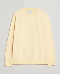  Classic Organic Crew Neck Sweat Soft Yellow