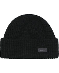  Cashmere Beanie Black