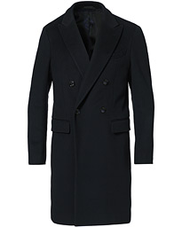  Double Breasted Cashmere Coat Navy