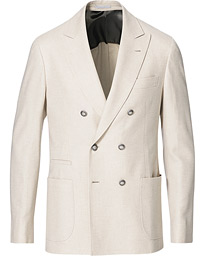  Double Breasted Cashmere Blazer Sand