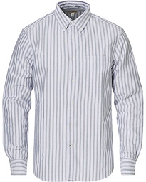  Mix Striped Oxford Shirt Navy