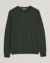  Merino Crew Neck Pullover Olive Melange