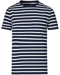  Striped Cotton Tee Navy/White