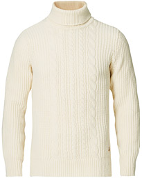  Cable Knit Turtleneck Nature