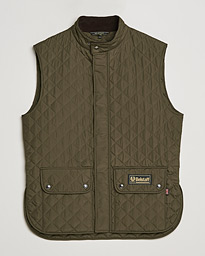  Waistcoat Quilted Faded Olive