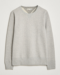  Organic Cotton Crew Neck Sweat Grey Mel