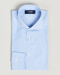  Slim Fit Striped Broadcloth Shirt Light Blue