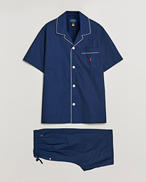  Cotton Short Pyajama Set Solid Navy