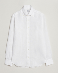  Soft Linen Button Down Shirt White